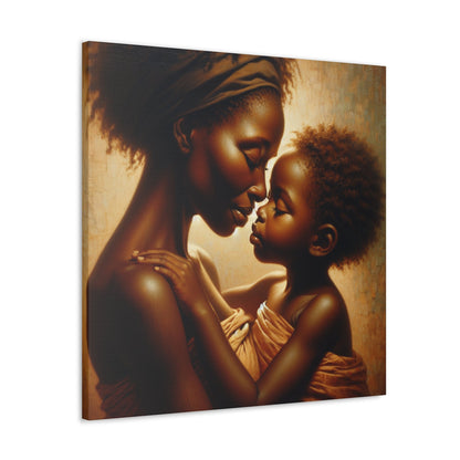 "Nurturing Love: An Eskimo Kiss" - Canvas - Authentic4Us