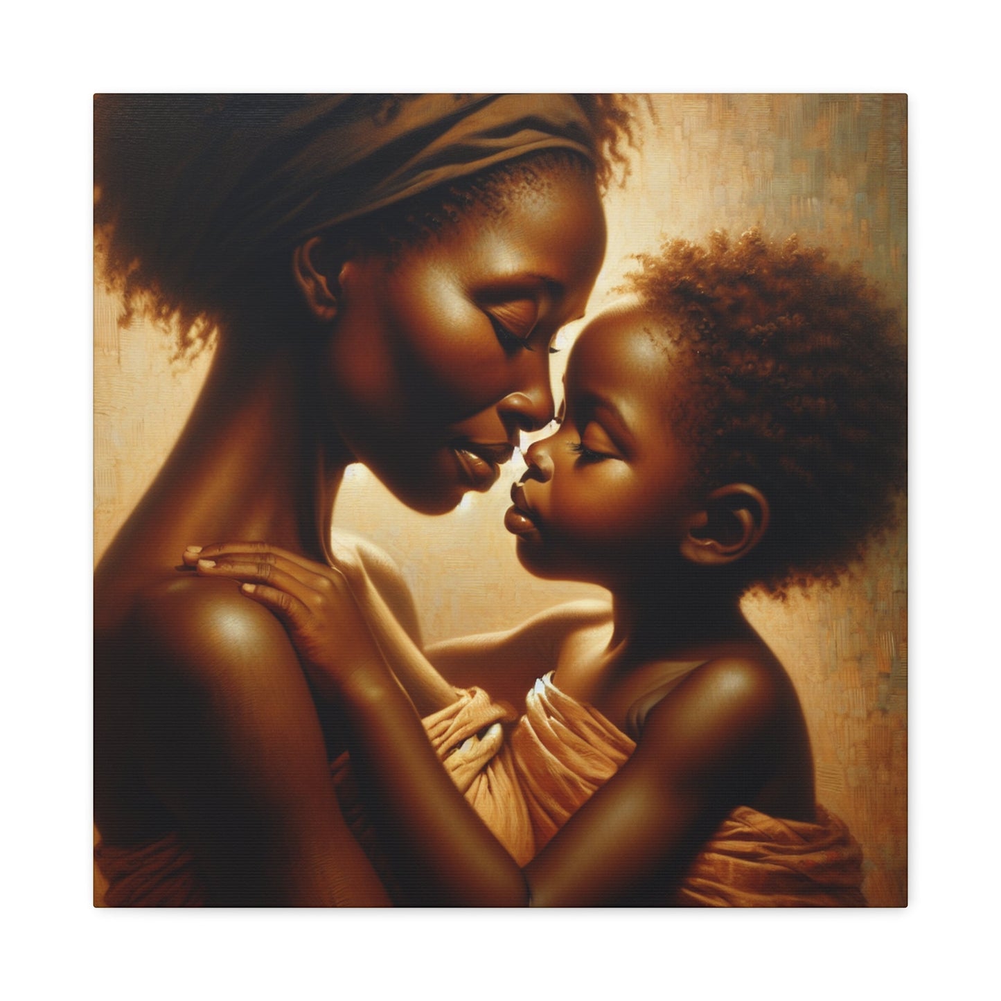 "Nurturing Love: An Eskimo Kiss" - Canvas - Authentic4Us