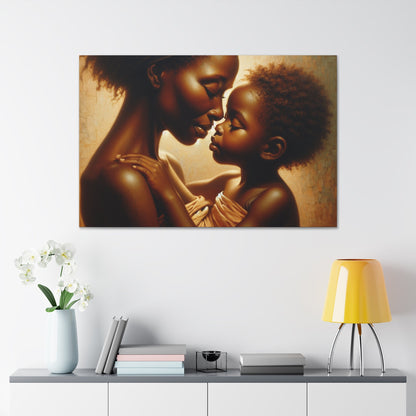 "Nurturing Love: An Eskimo Kiss" - Canvas - Authentic4Us