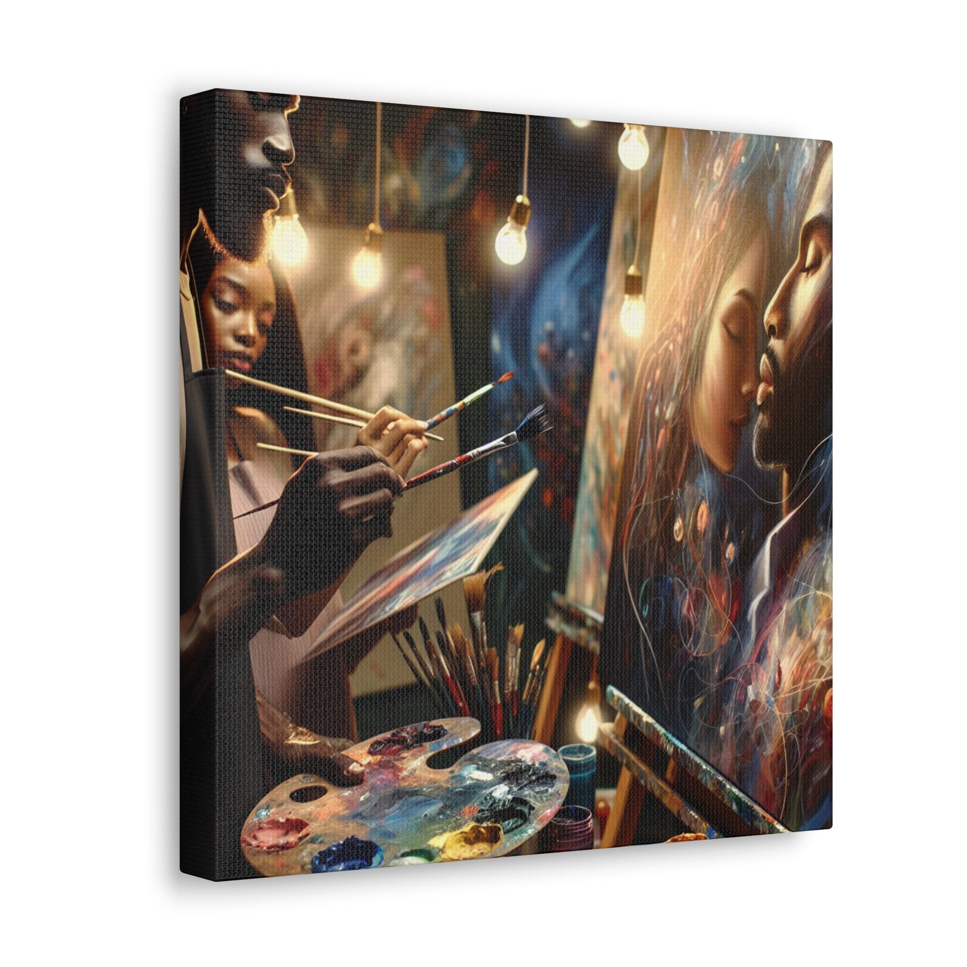 "Passionate Collaboration: A Vivid Studio" - Canvas - Authentic4Us