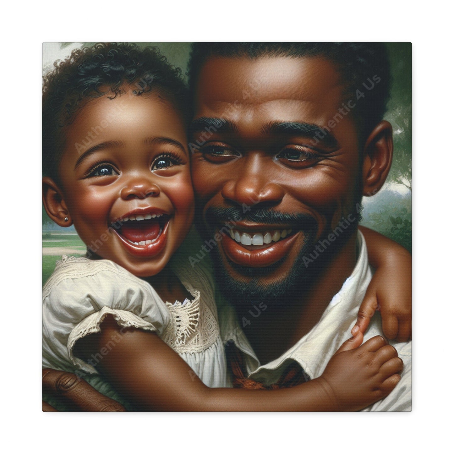 "Pure Love: A Father's Embrace" - Canvas - Authentic4Us