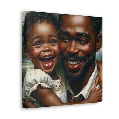 "Pure Love: A Father's Embrace" - Canvas - Authentic4Us