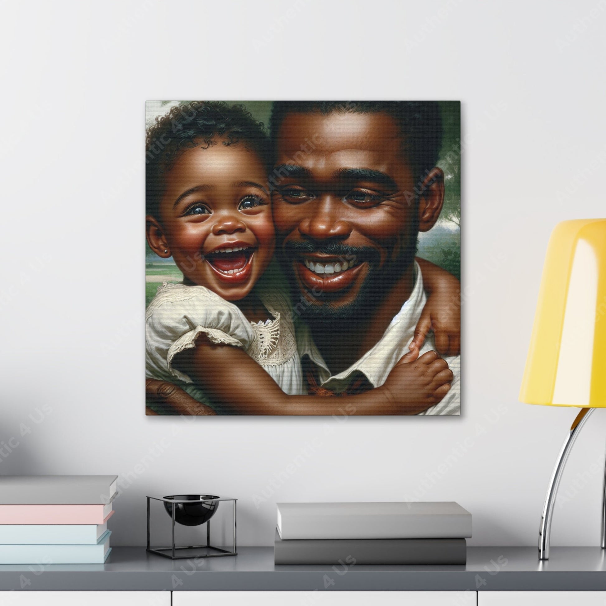 "Pure Love: A Father's Embrace" - Canvas - Authentic4Us