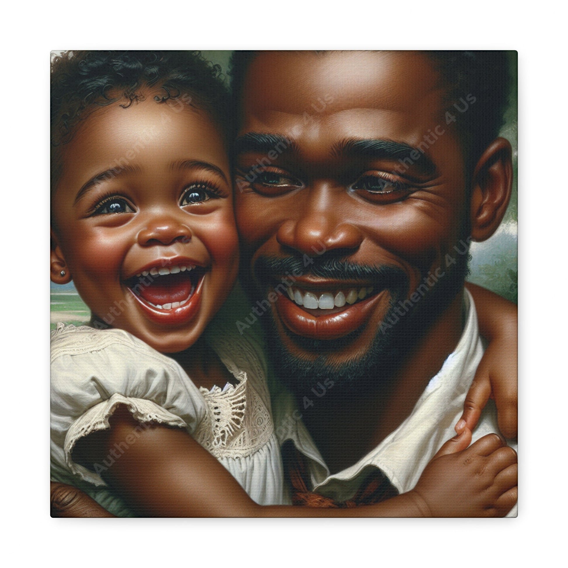 "Pure Love: A Father's Embrace" - Canvas - Authentic4Us