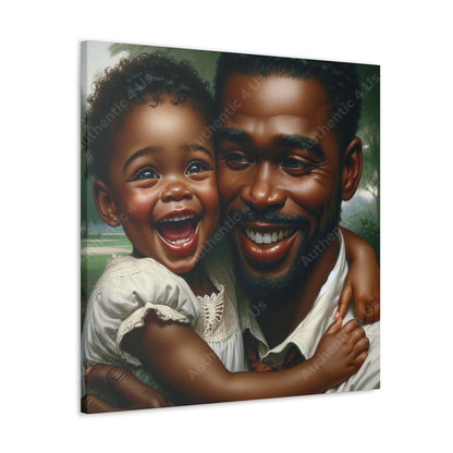 "Pure Love: A Father's Embrace" - Canvas - Authentic4Us