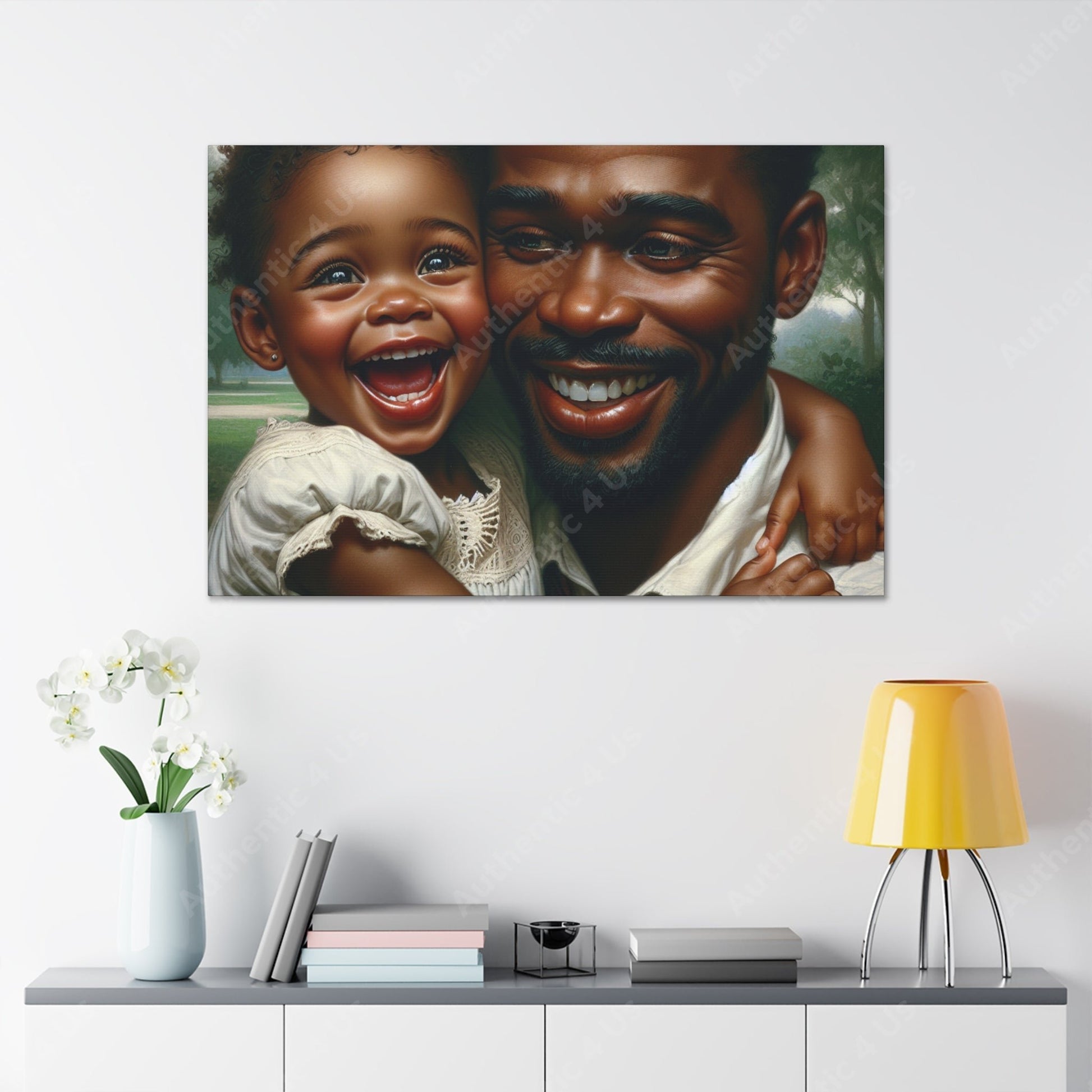 "Pure Love: A Father's Embrace" - Canvas - Authentic4Us