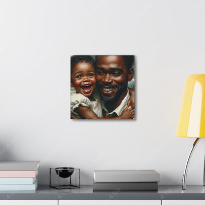 "Pure Love: A Father's Embrace" - Canvas - Authentic4Us