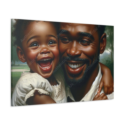 "Pure Love: A Father's Embrace" - Canvas - Authentic4Us