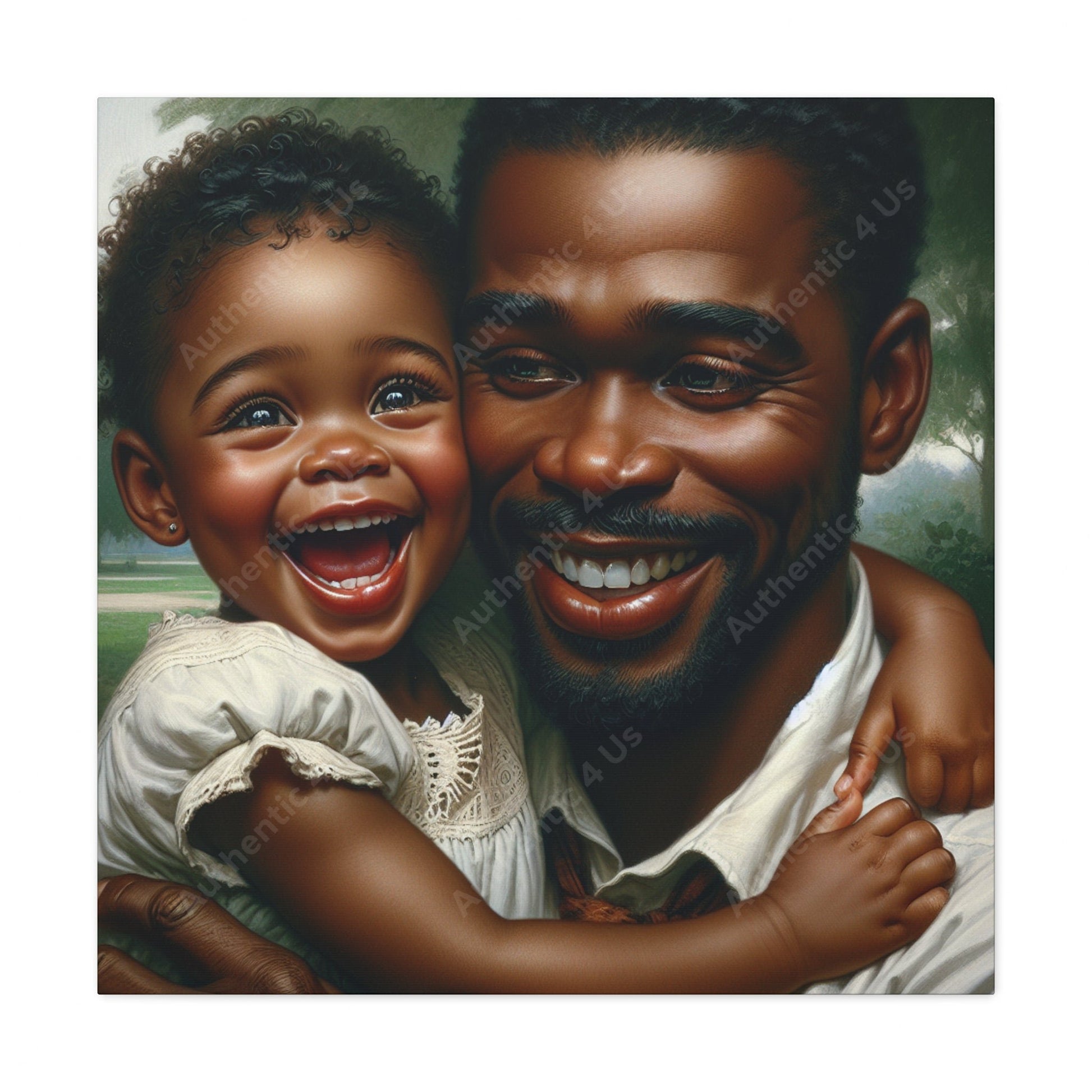 "Pure Love: A Father's Embrace" - Canvas - Authentic4Us