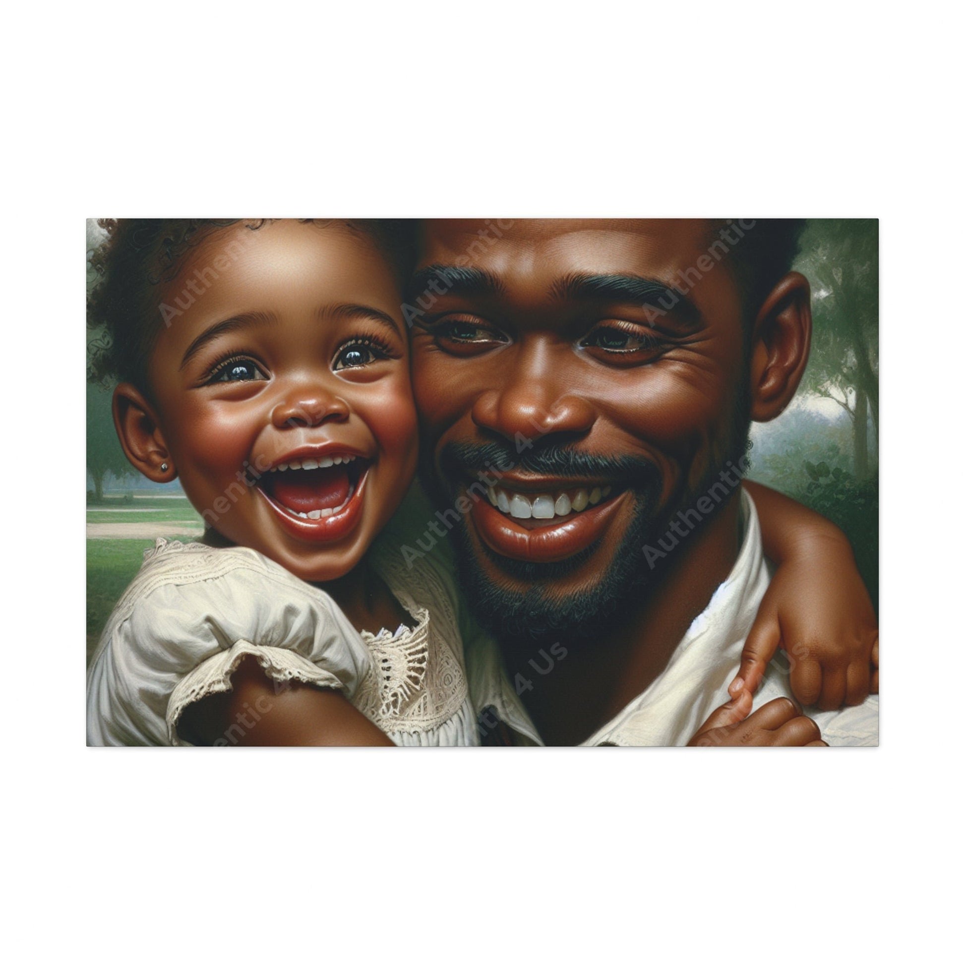 "Pure Love: A Father's Embrace" - Canvas - Authentic4Us