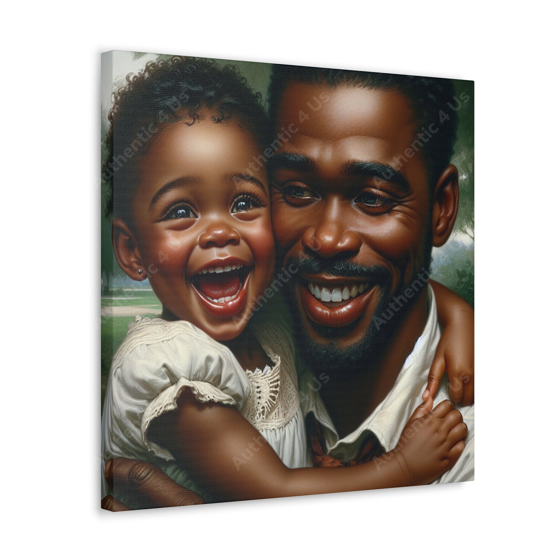 "Pure Love: A Father's Embrace" - Canvas - Authentic4Us