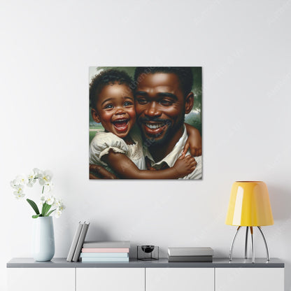 "Pure Love: A Father's Embrace" - Canvas - Authentic4Us