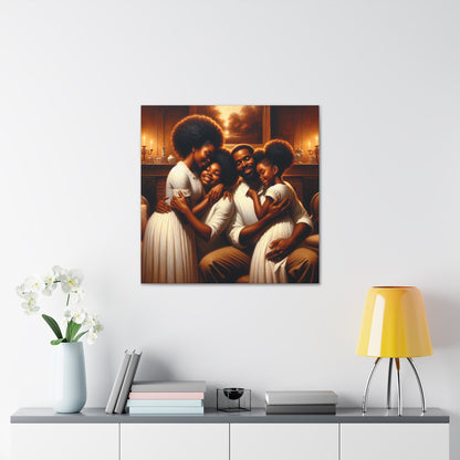 "Radiant Family Bliss Canvas" - Canvas - Authentic4Us