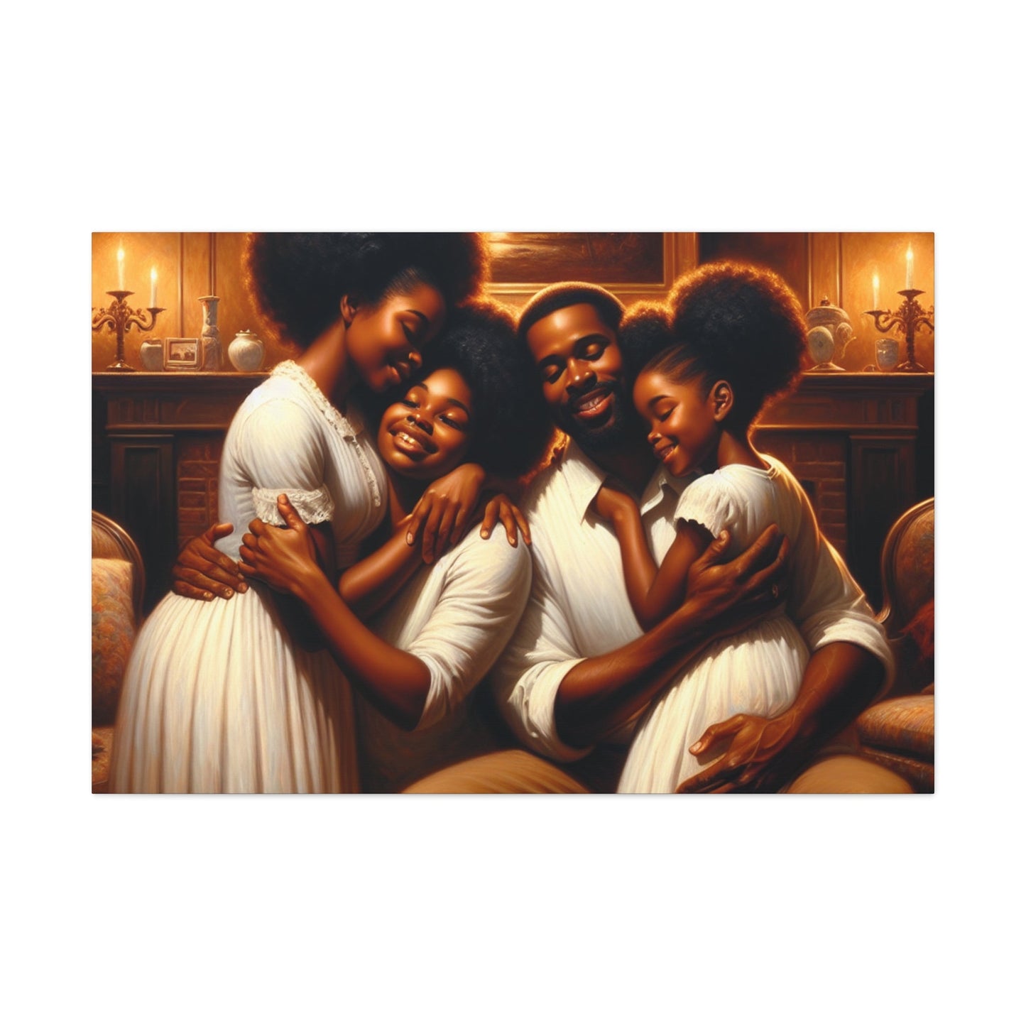 "Radiant Family Bliss Canvas" - Canvas - Authentic4Us