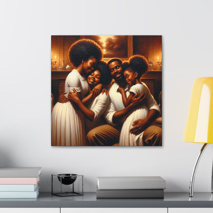 "Radiant Family Bliss Canvas" - Canvas - Authentic4Us