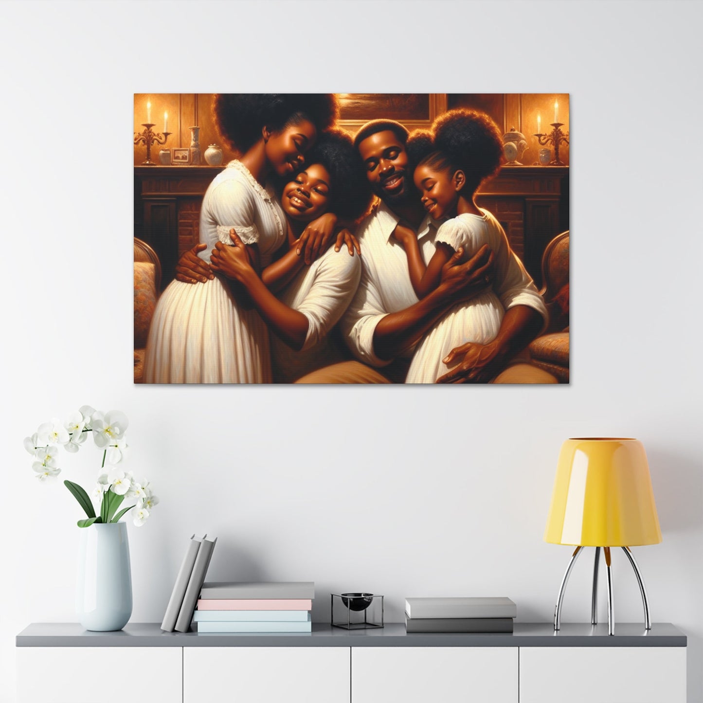 "Radiant Family Bliss Canvas" - Canvas - Authentic4Us