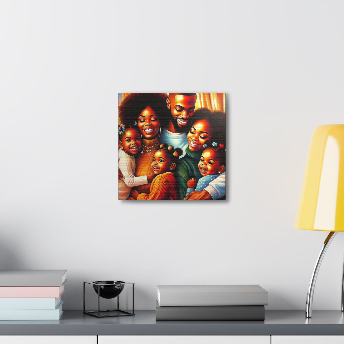 "Radiant Joy: A Loving Family" - Canvas - Authentic4Us