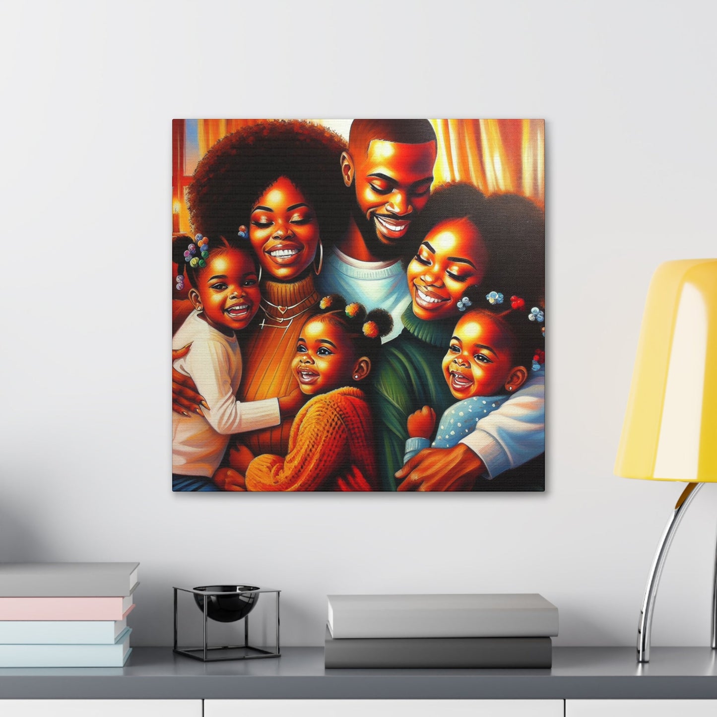 "Radiant Joy: A Loving Family" - Canvas - Authentic4Us