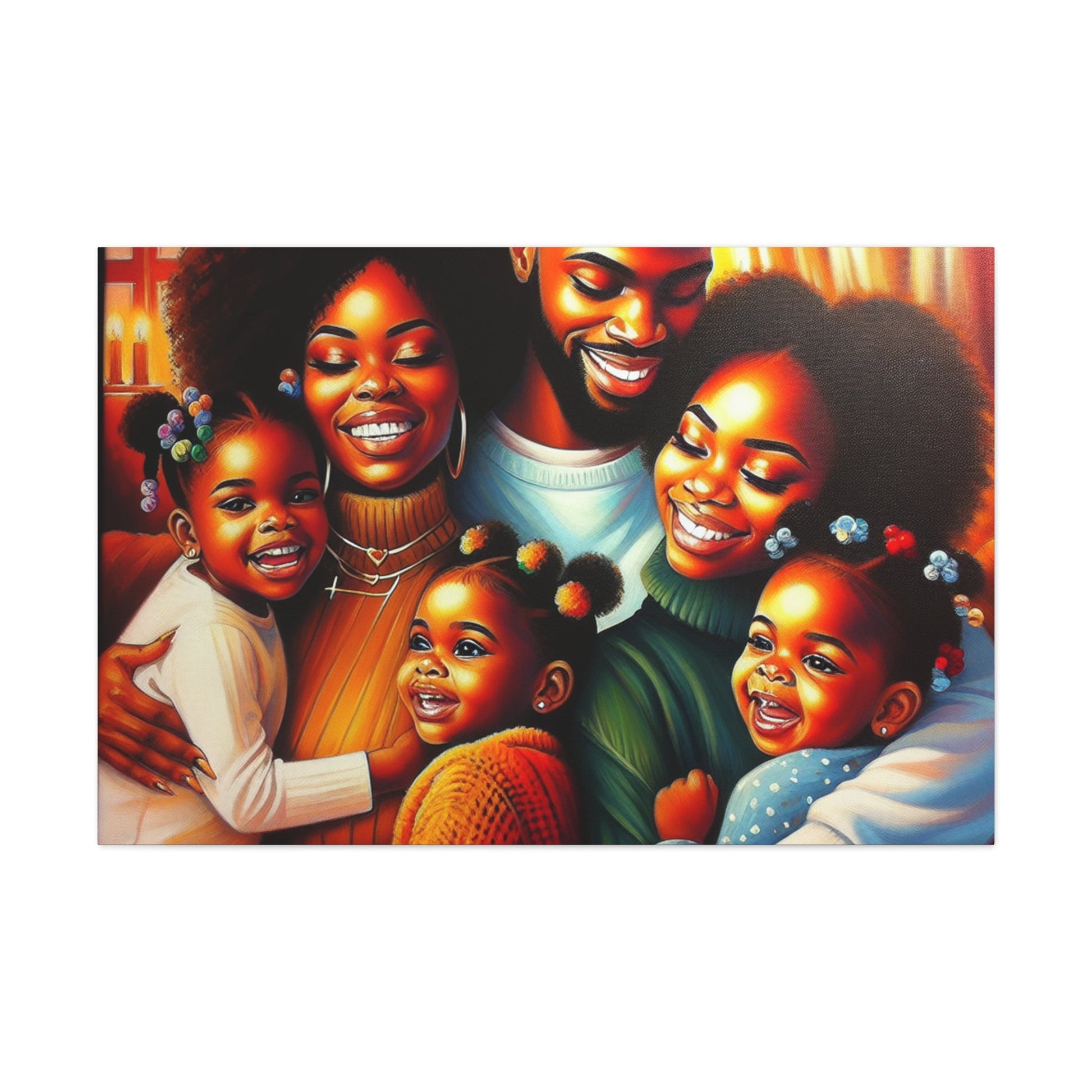 "Radiant Joy: A Loving Family" - Canvas - Authentic4Us