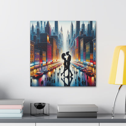 "Rainy Night Romance" - Canvas - Authentic4Us