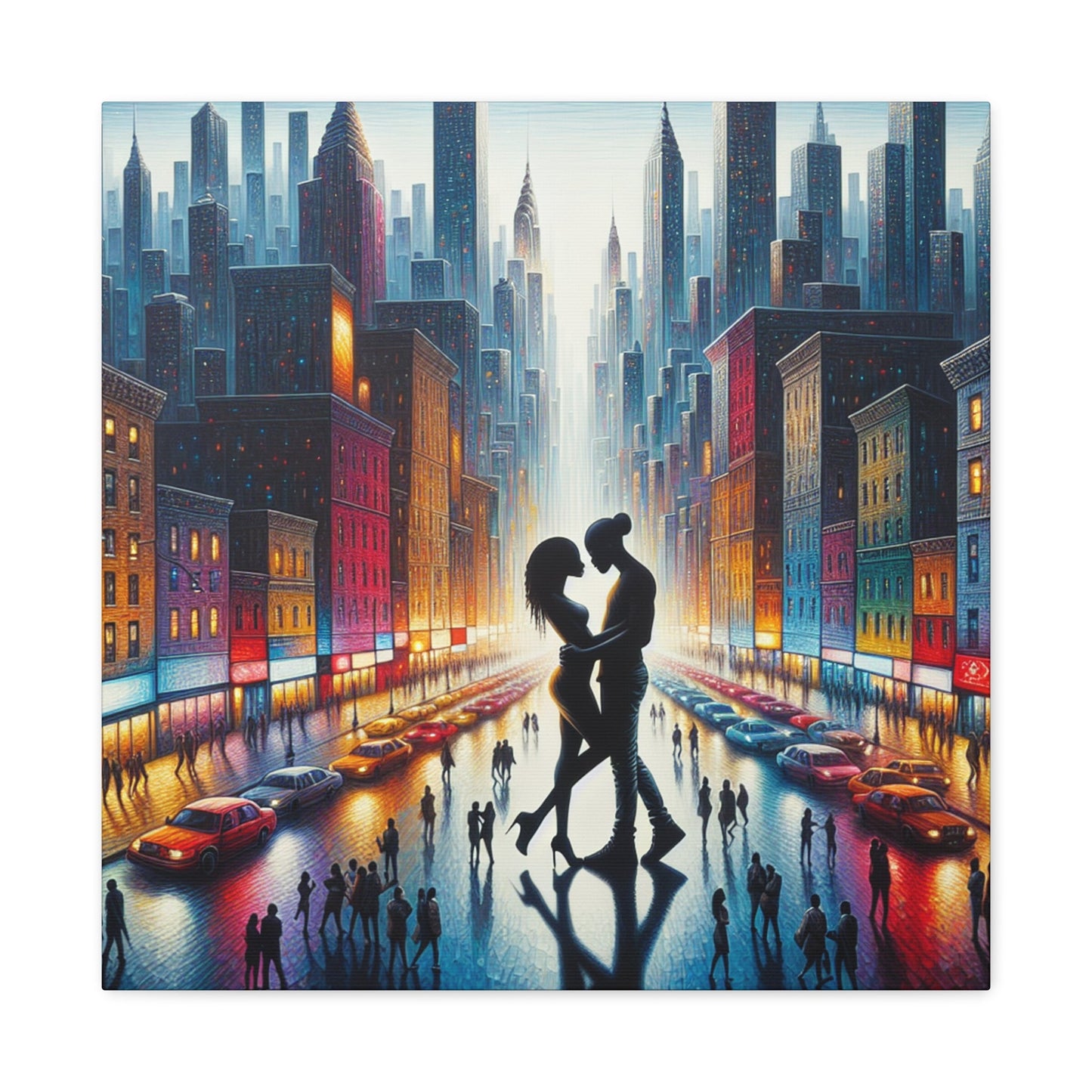 "Rainy Night Romance" - Canvas - Authentic4Us