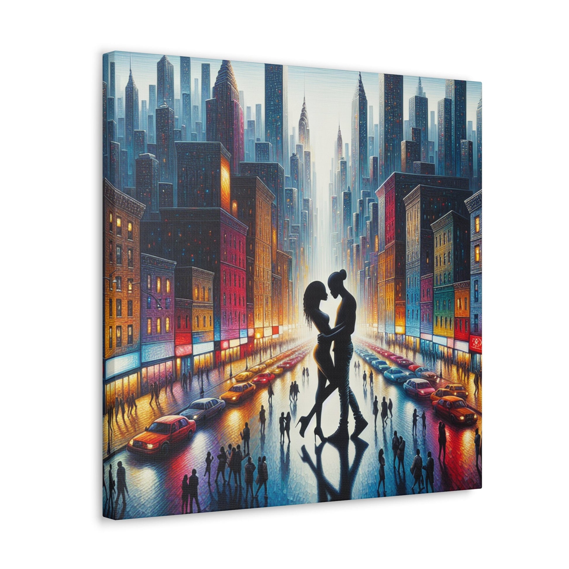 "Rainy Night Romance" - Canvas - Authentic4Us