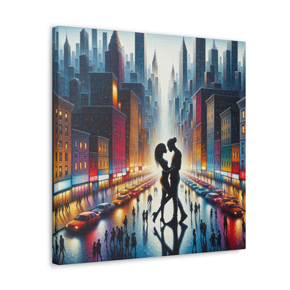 "Rainy Night Romance" - Canvas - Authentic4Us