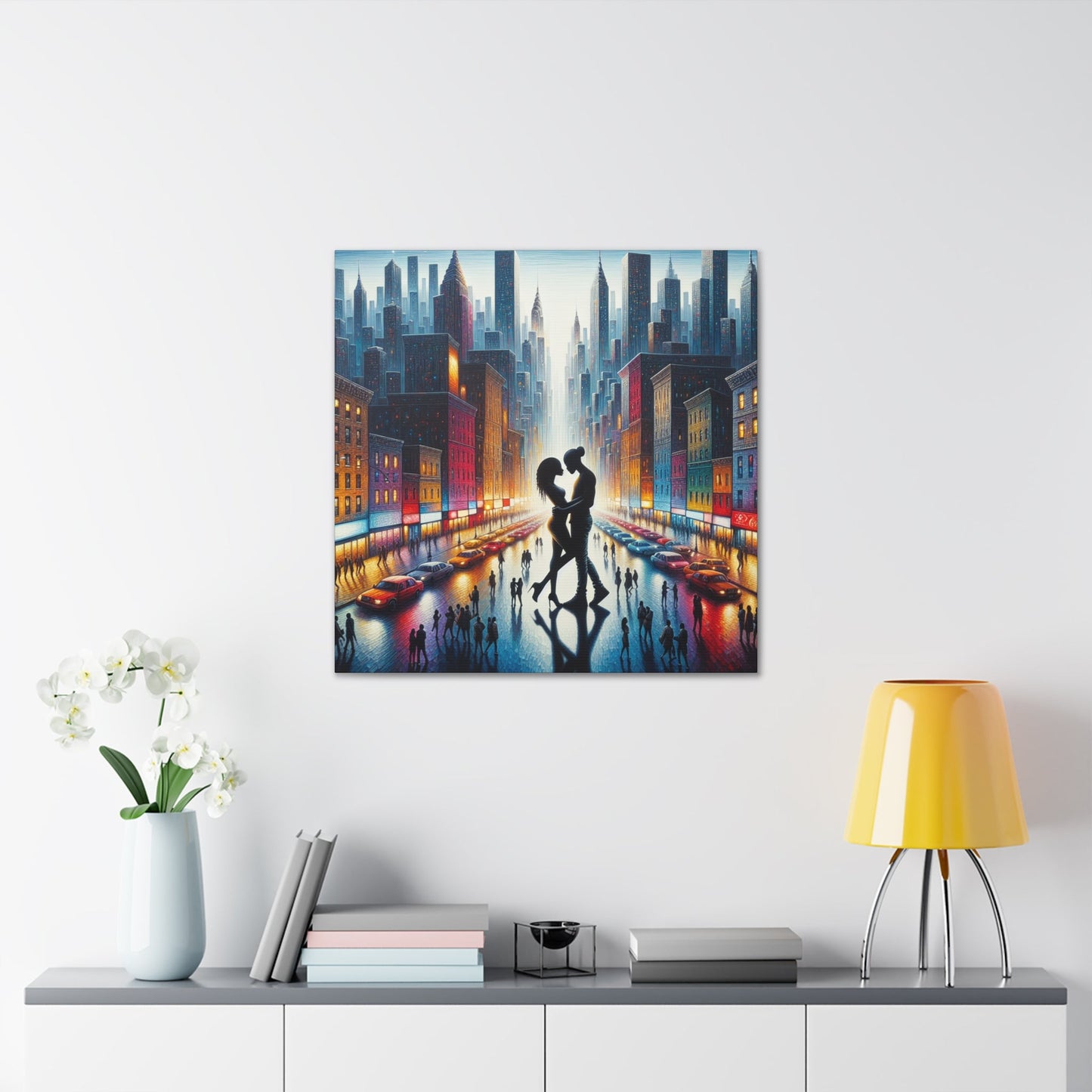 "Rainy Night Romance" - Canvas - Authentic4Us