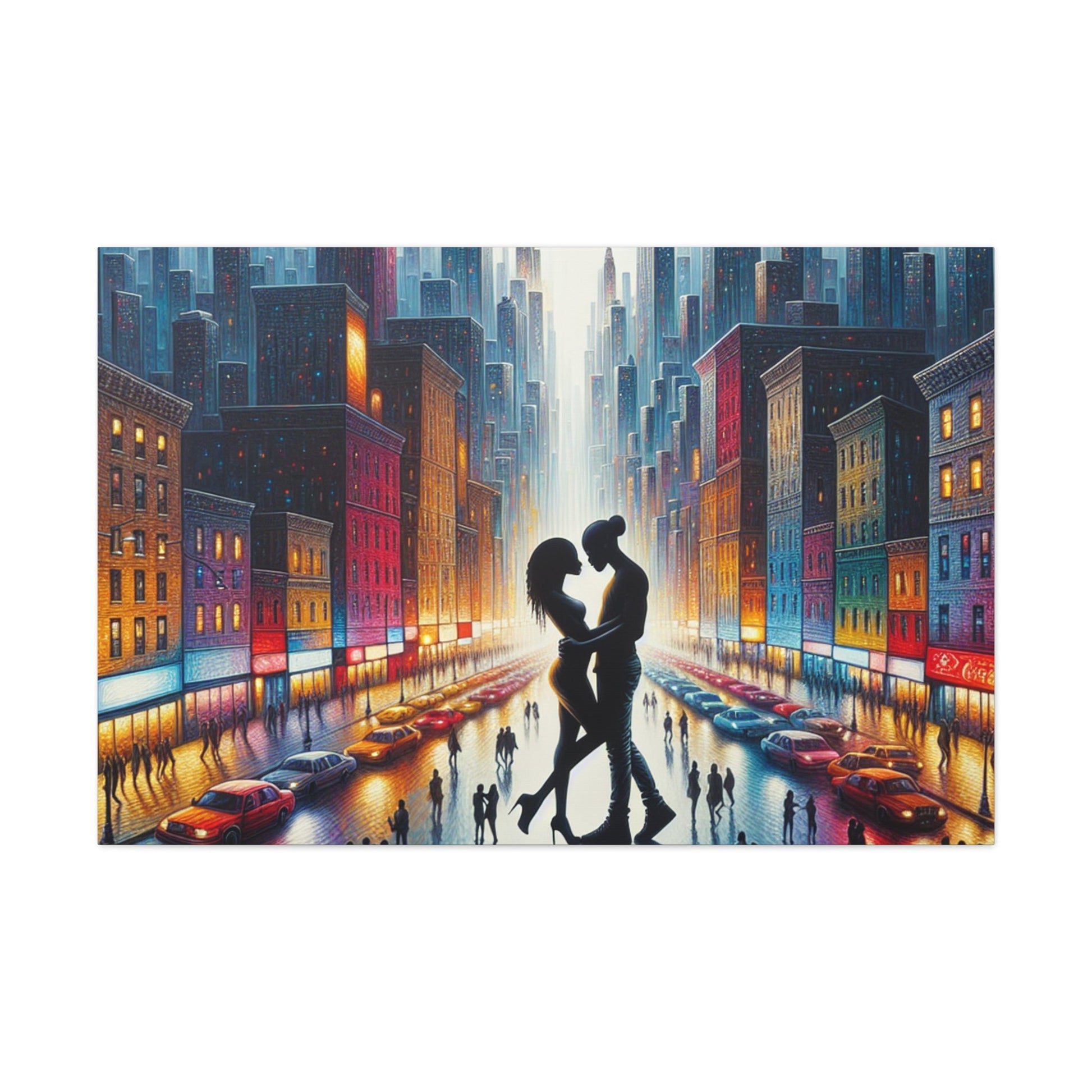 "Rainy Night Romance" - Canvas - Authentic4Us