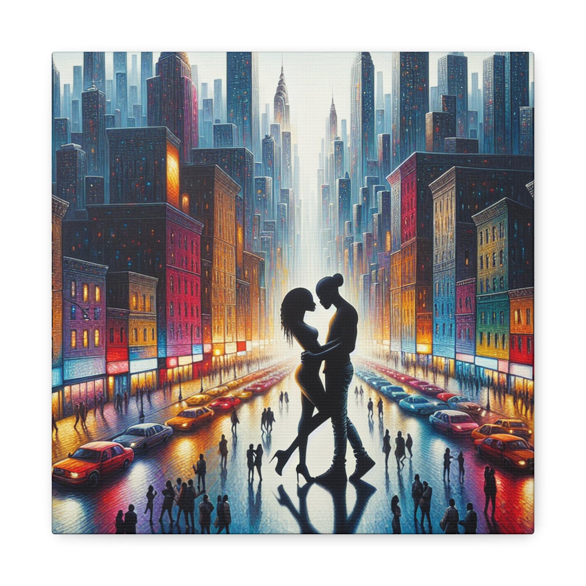 "Rainy Night Romance" - Canvas - Authentic4Us