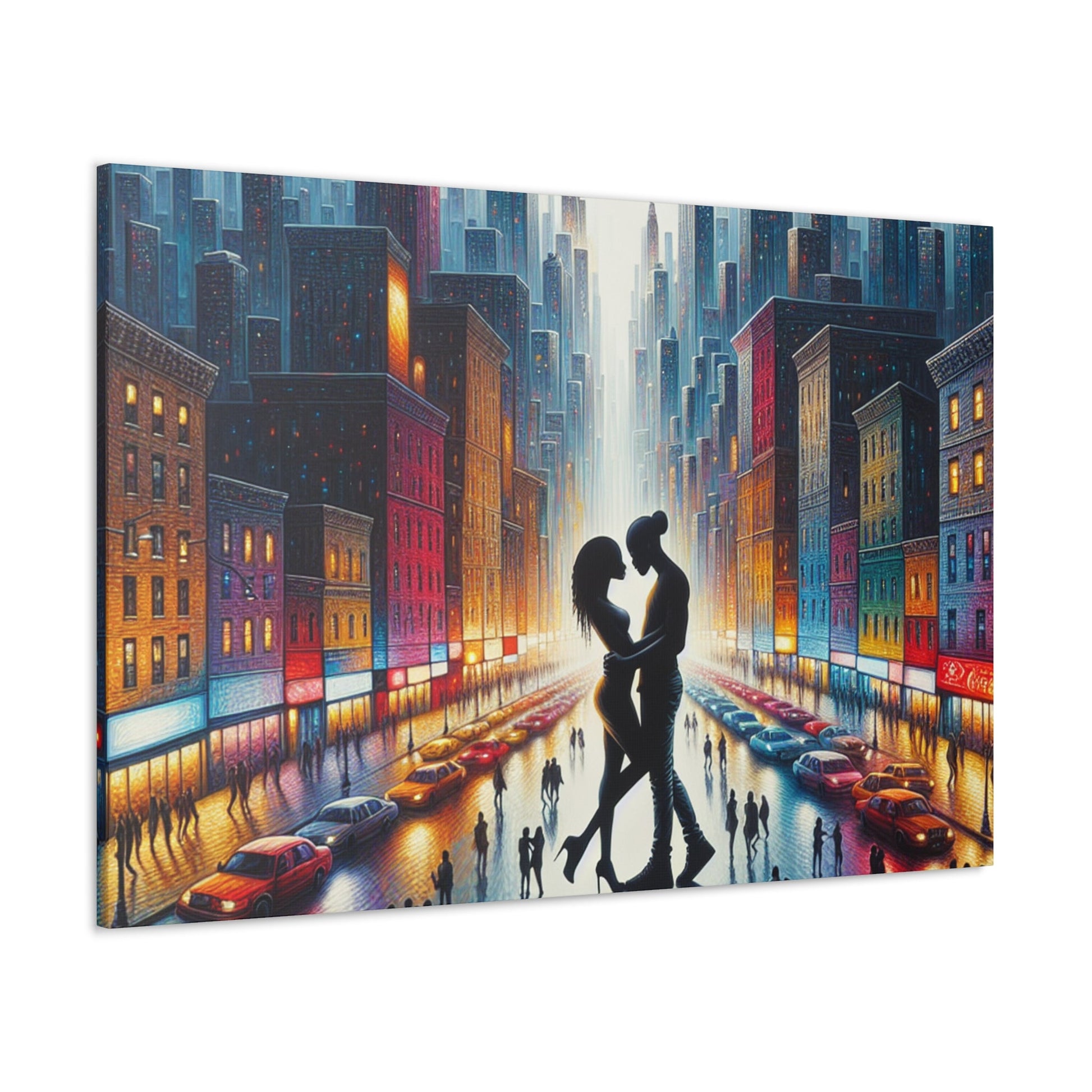 "Rainy Night Romance" - Canvas - Authentic4Us