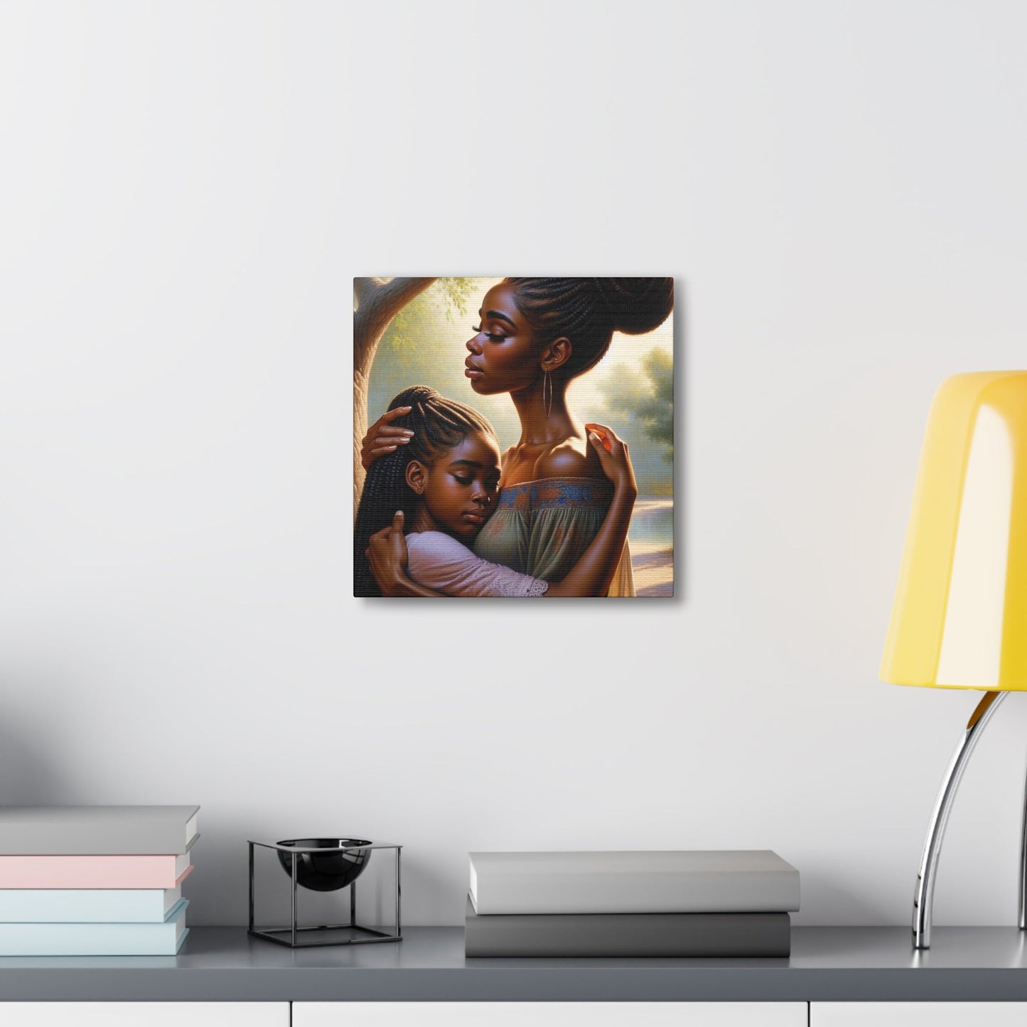 "Serene Bond: Mother-Daughter Harmony" - Canvas - Authentic4Us