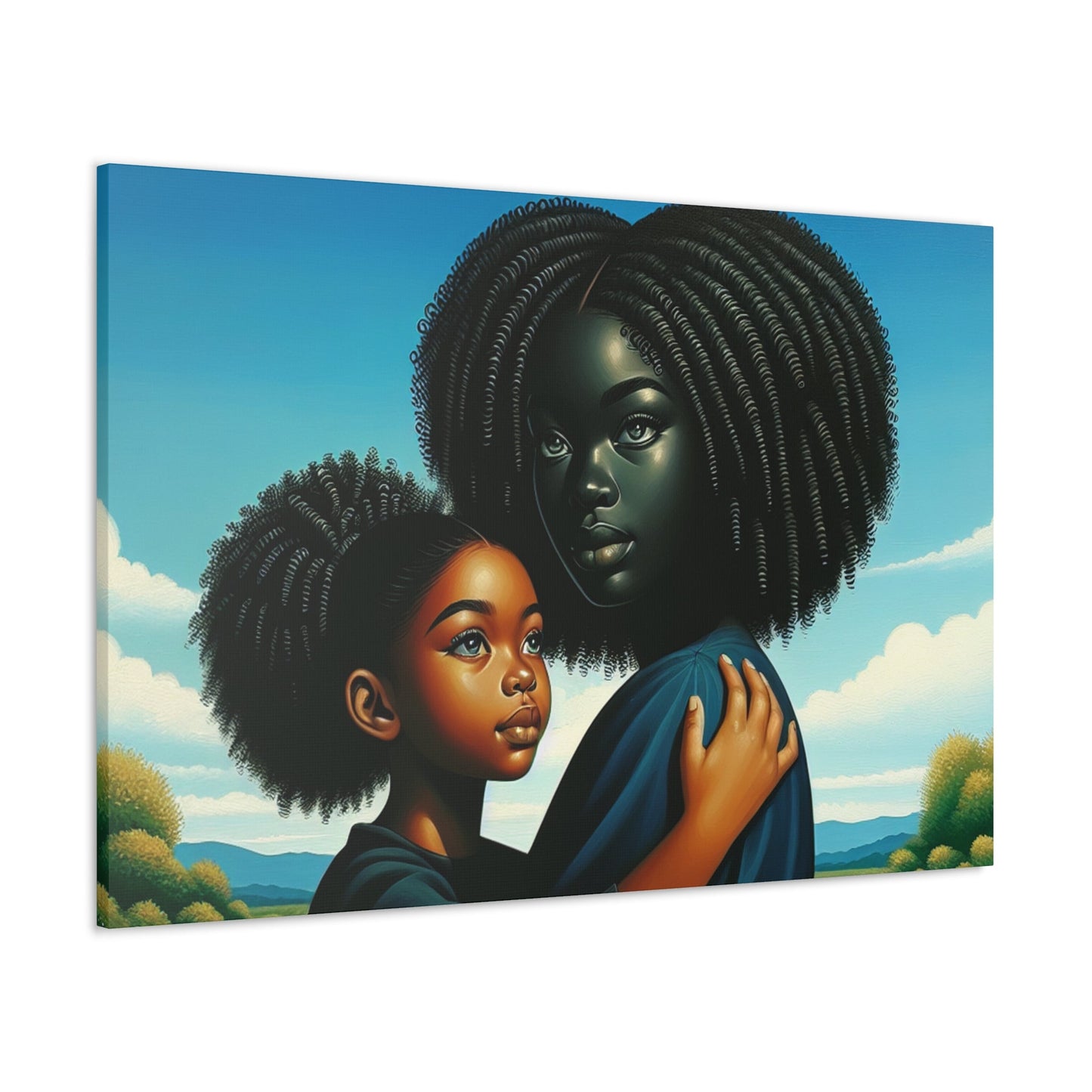 "Serene Bonds: African Beauty Landscape" - Canvas - Authentic4Us