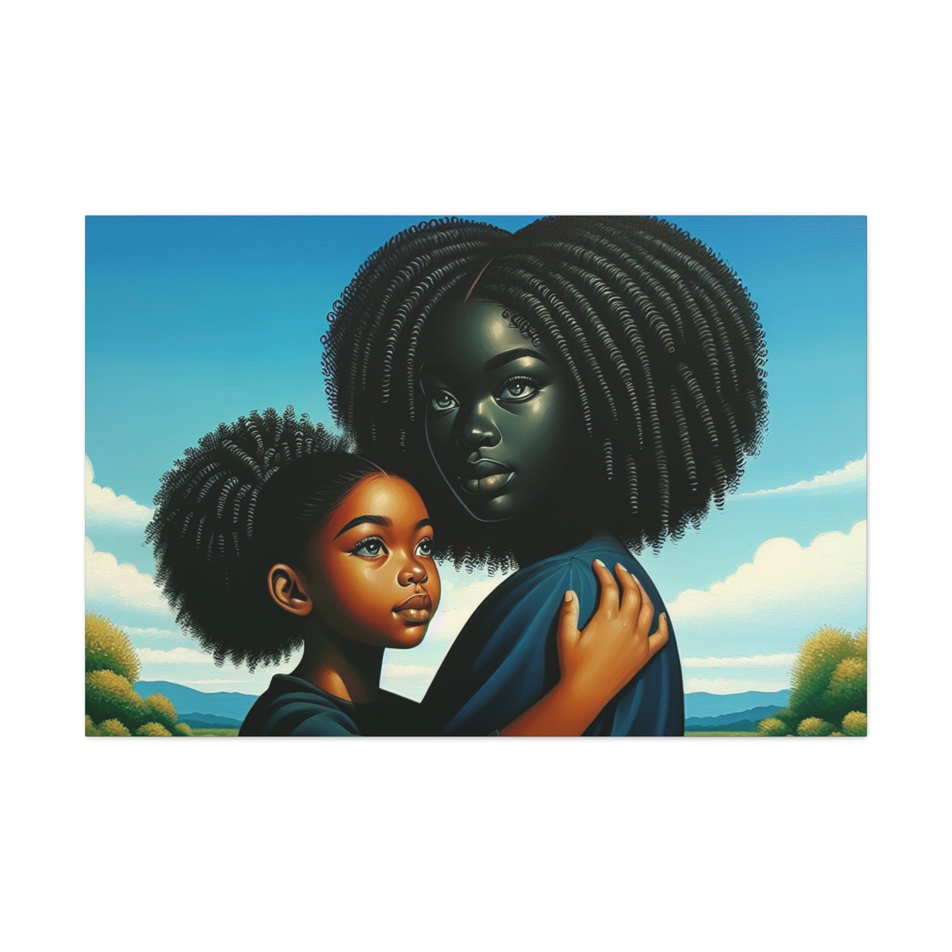 "Serene Bonds: African Beauty Landscape" - Canvas - Authentic4Us