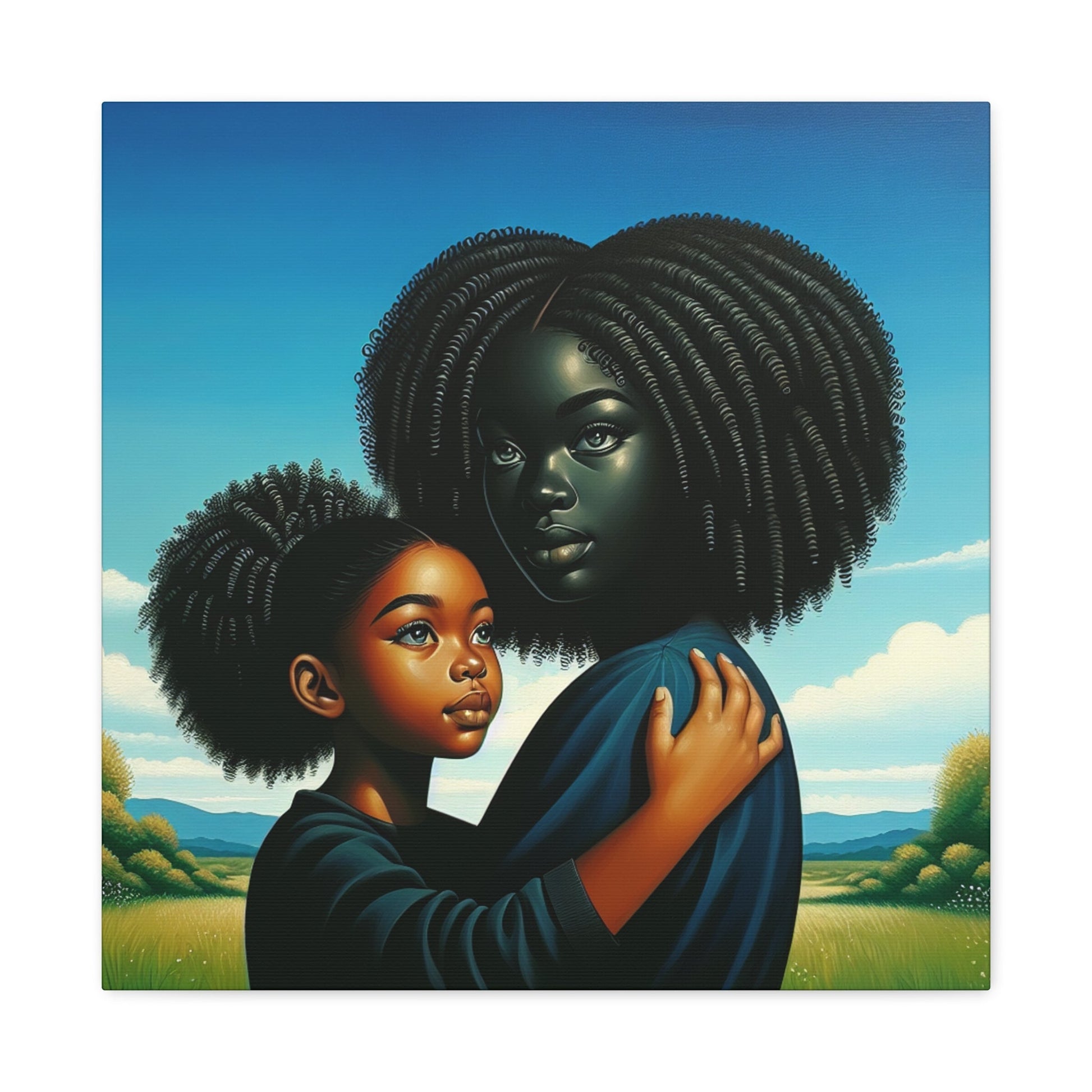 "Serene Bonds: African Beauty Landscape" - Canvas - Authentic4Us