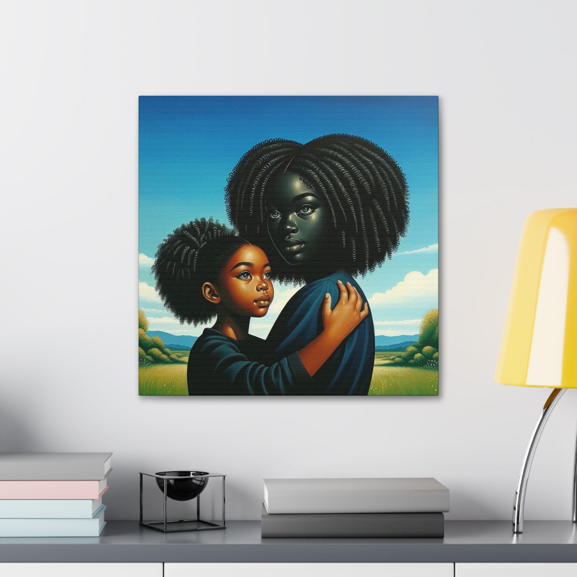 "Serene Bonds: African Beauty Landscape" - Canvas - Authentic4Us