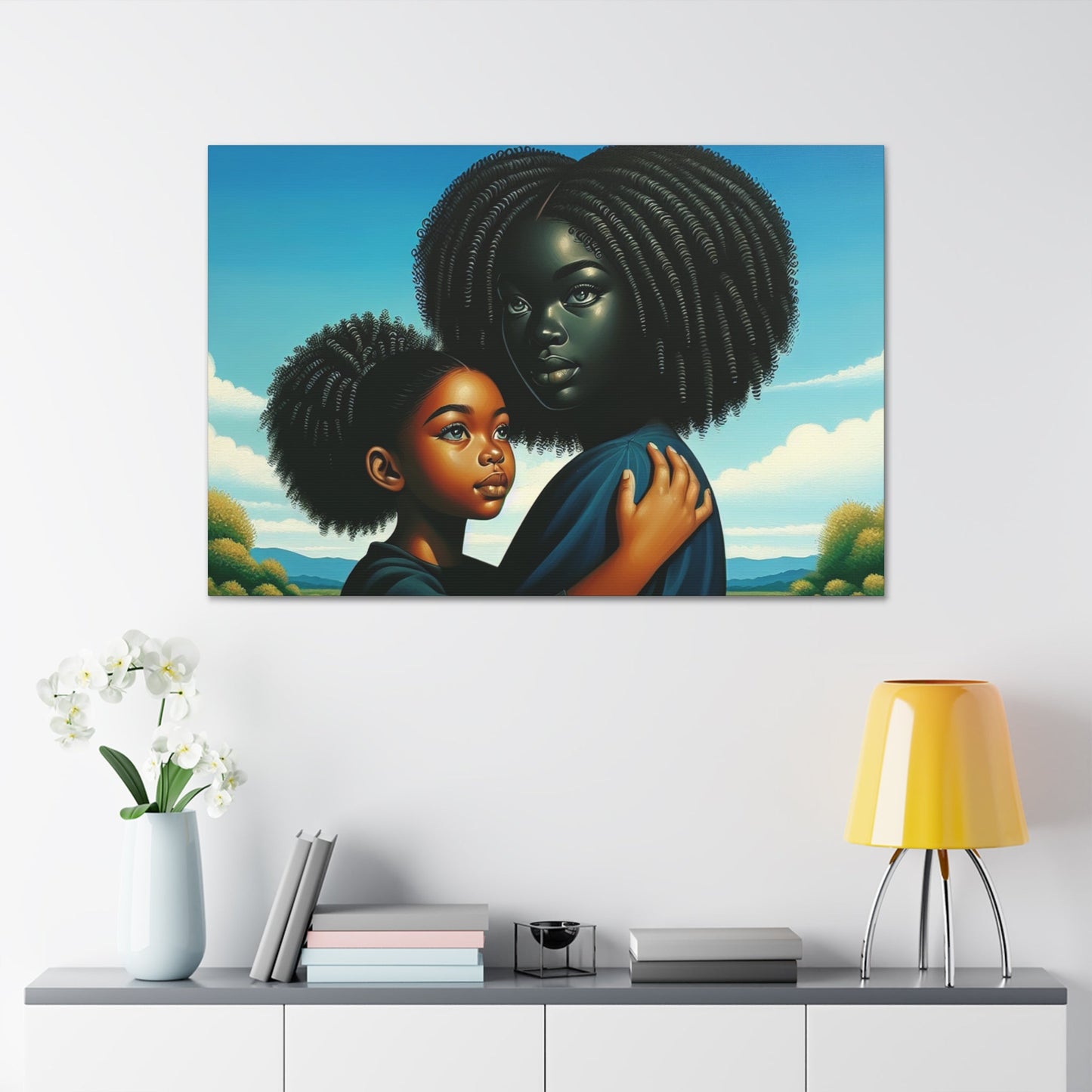 "Serene Bonds: African Beauty Landscape" - Canvas - Authentic4Us