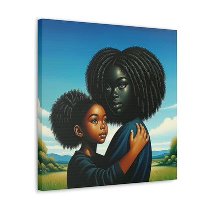 "Serene Bonds: African Beauty Landscape" - Canvas - Authentic4Us