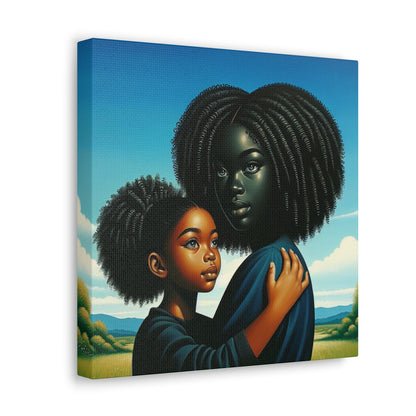 "Serene Bonds: African Beauty Landscape" - Canvas - Authentic4Us