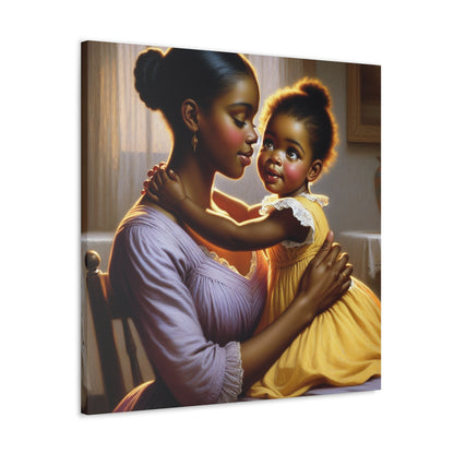 "Serene Love: A Tender Moment" - Canvas - Authentic4Us