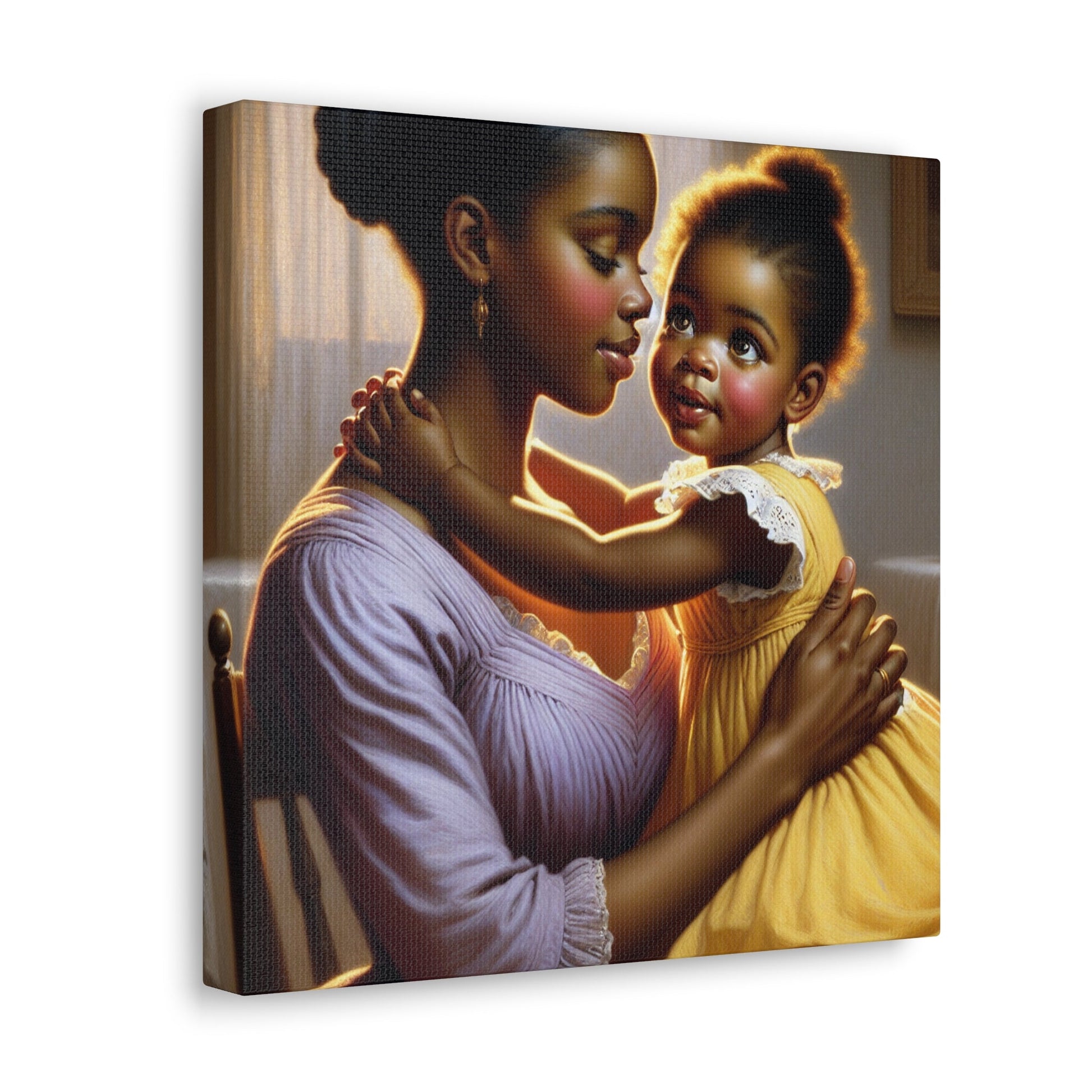 "Serene Love: A Tender Moment" - Canvas - Authentic4Us