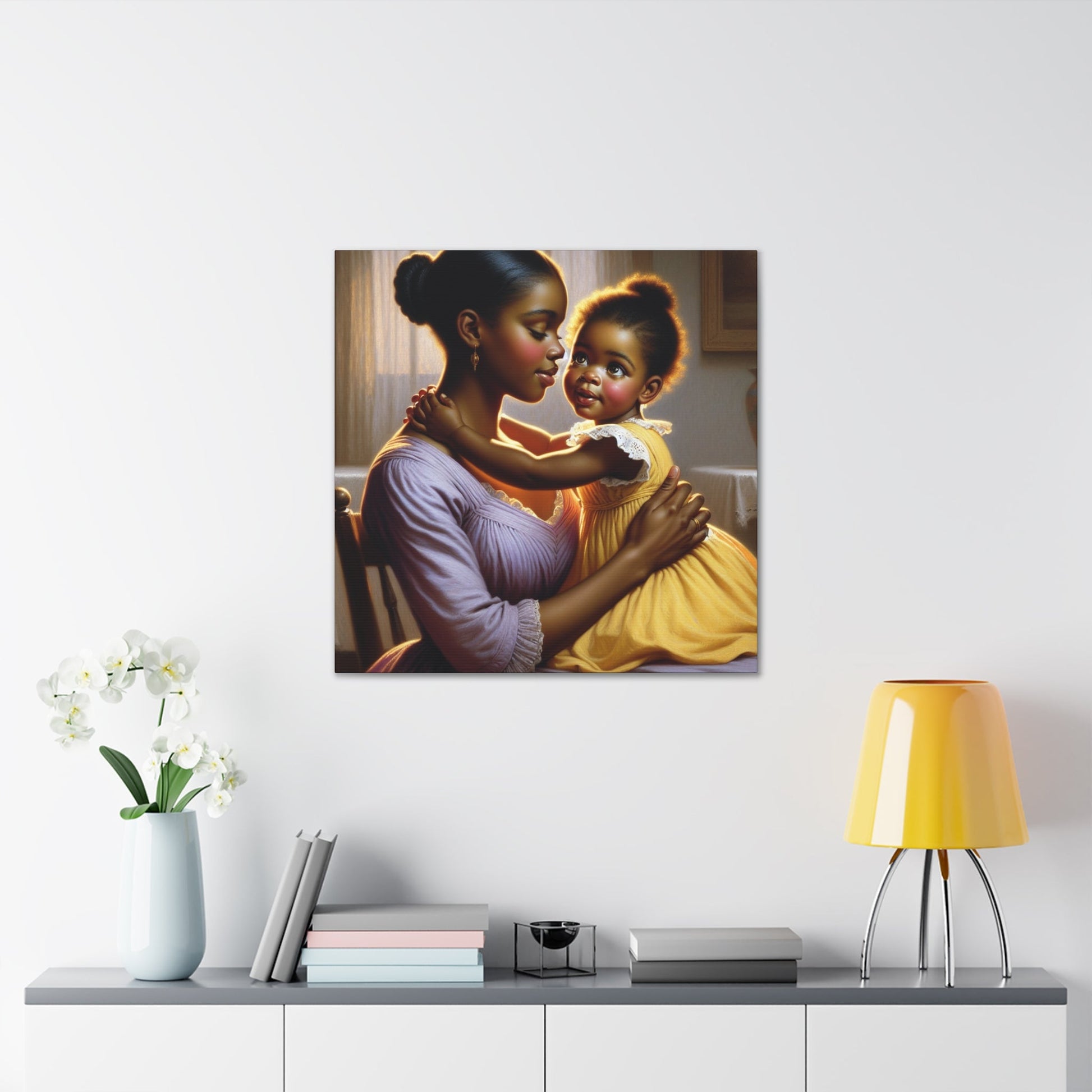 "Serene Love: A Tender Moment" - Canvas - Authentic4Us