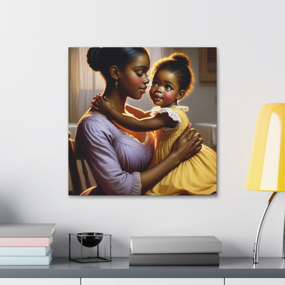 "Serene Love: A Tender Moment" - Canvas - Authentic4Us