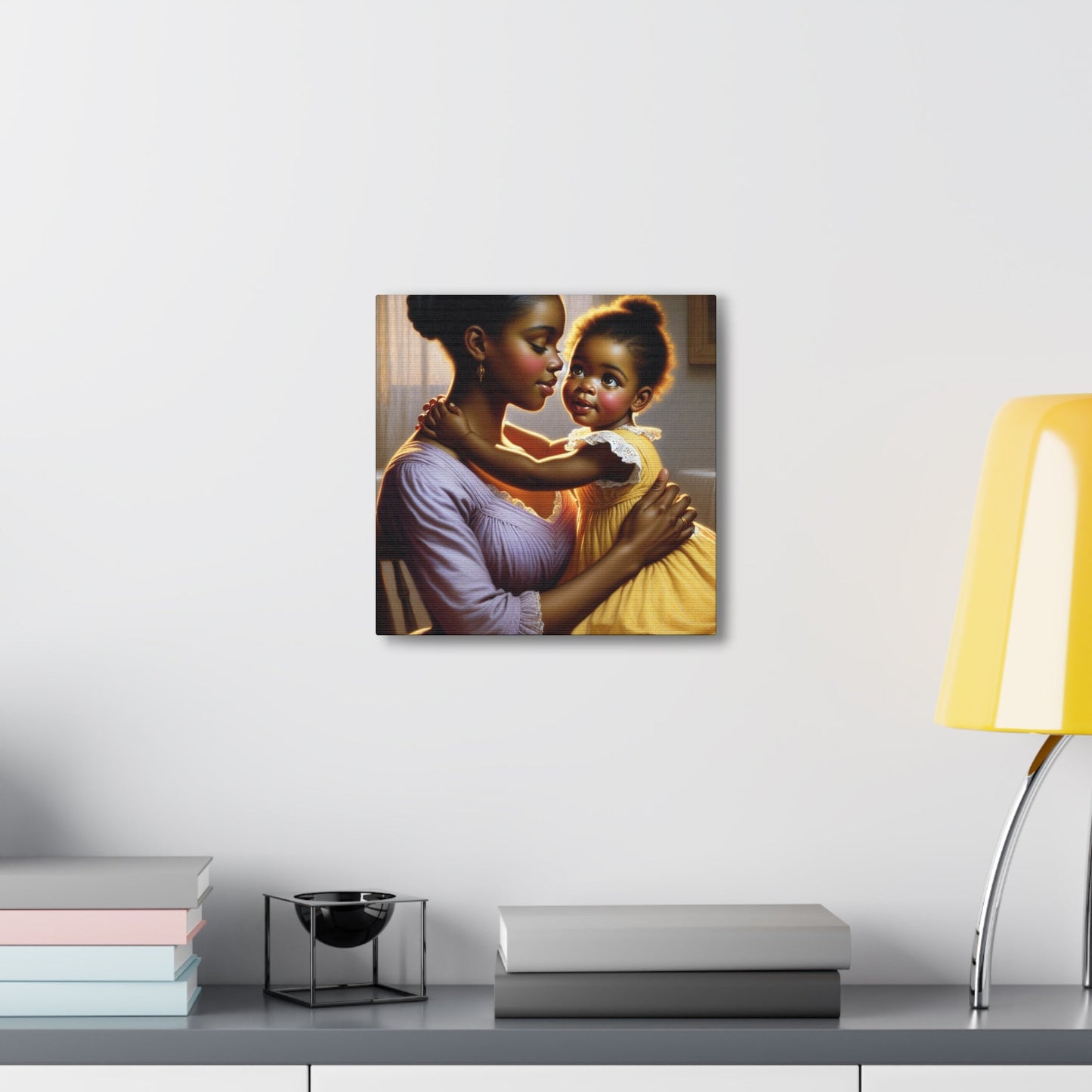 "Serene Love: A Tender Moment" - Canvas - Authentic4Us