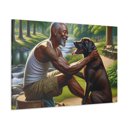 "Serene Summer Picnic with Companion" - Canvas - Authentic4Us