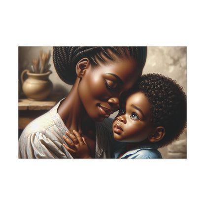 "Serenity in Mother's Embrace" - Canvas - Authentic4Us