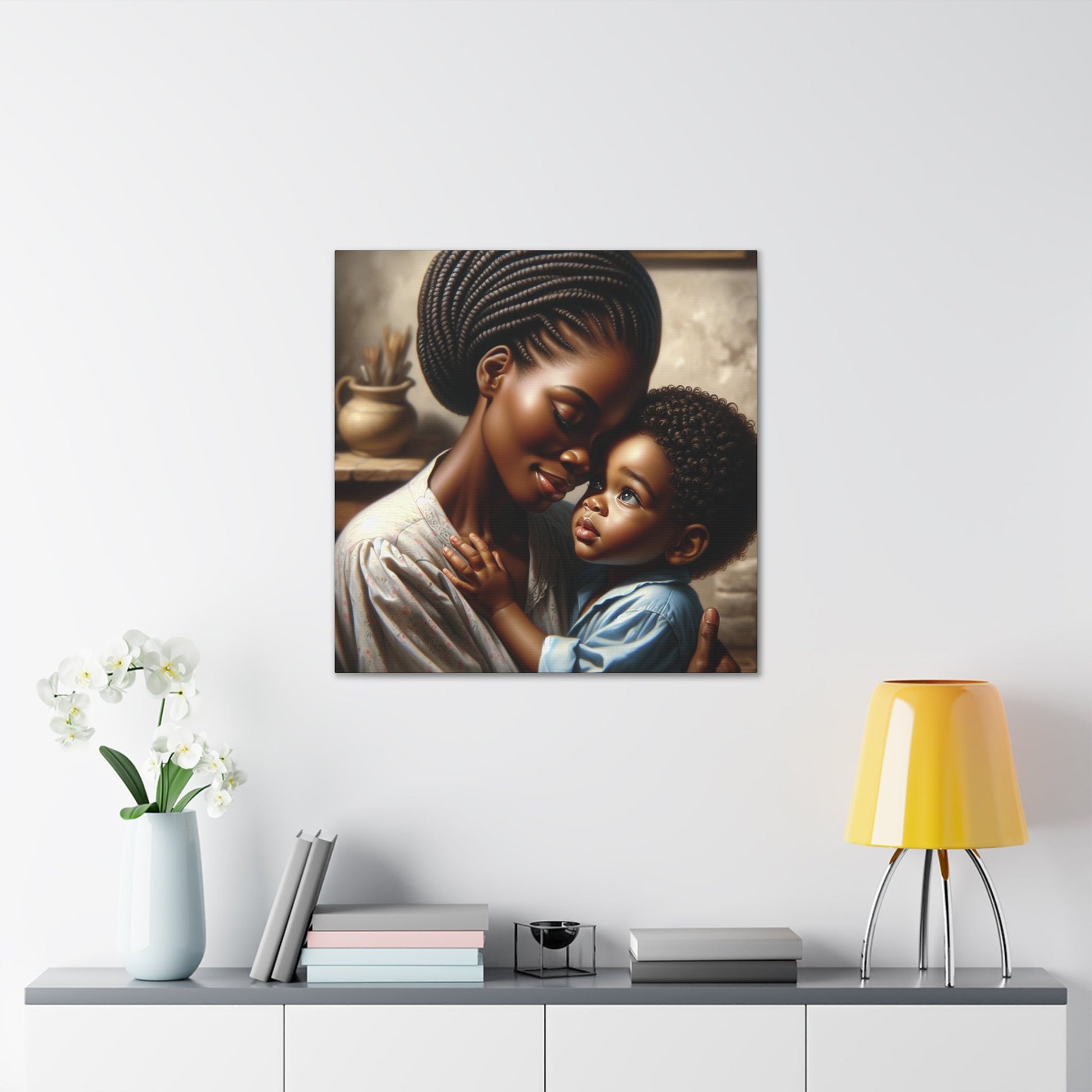 "Serenity in Mother's Embrace" - Canvas - Authentic4Us