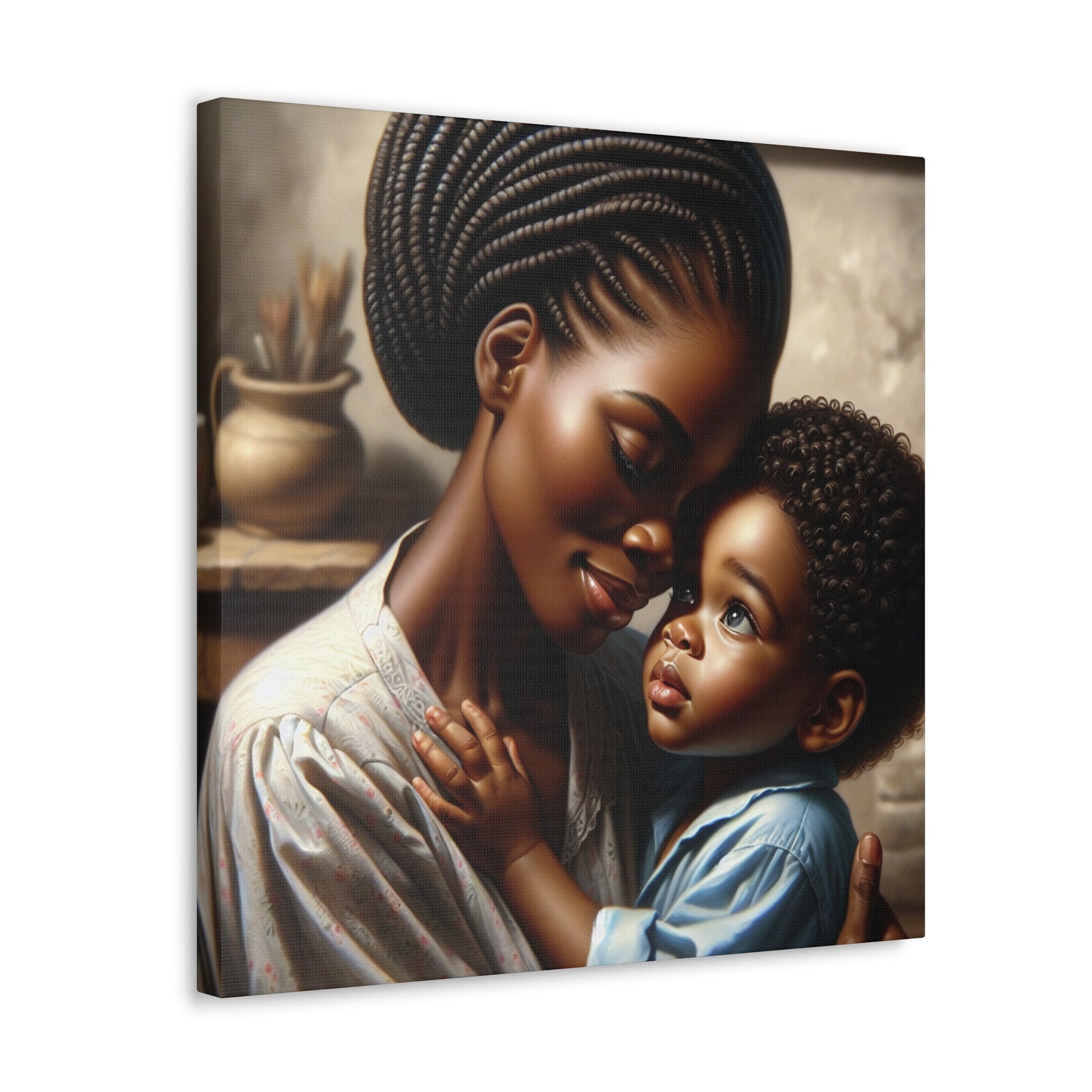 "Serenity in Mother's Embrace" - Canvas - Authentic4Us