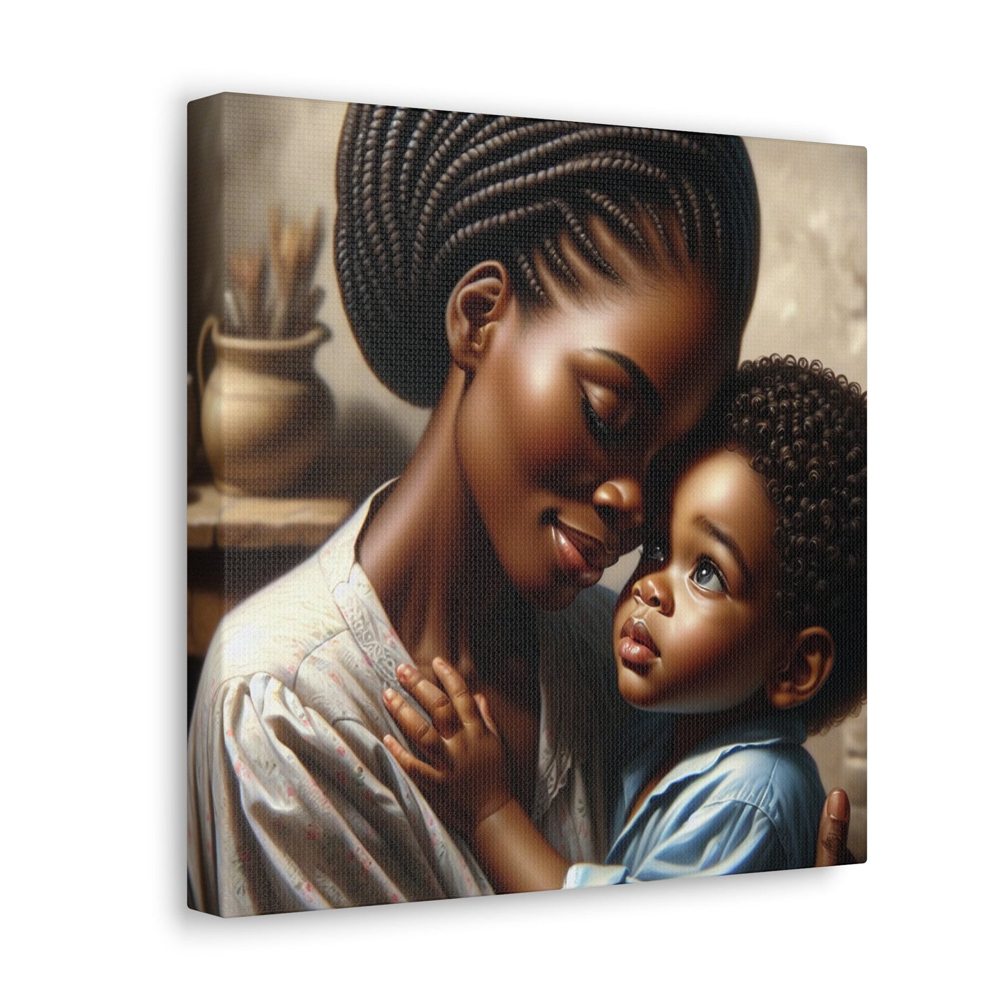 "Serenity in Mother's Embrace" - Canvas - Authentic4Us