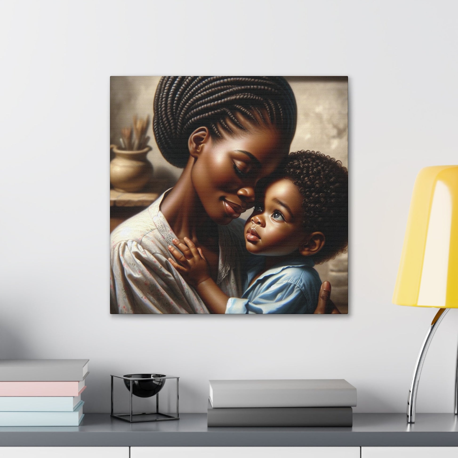 "Serenity in Mother's Embrace" - Canvas - Authentic4Us